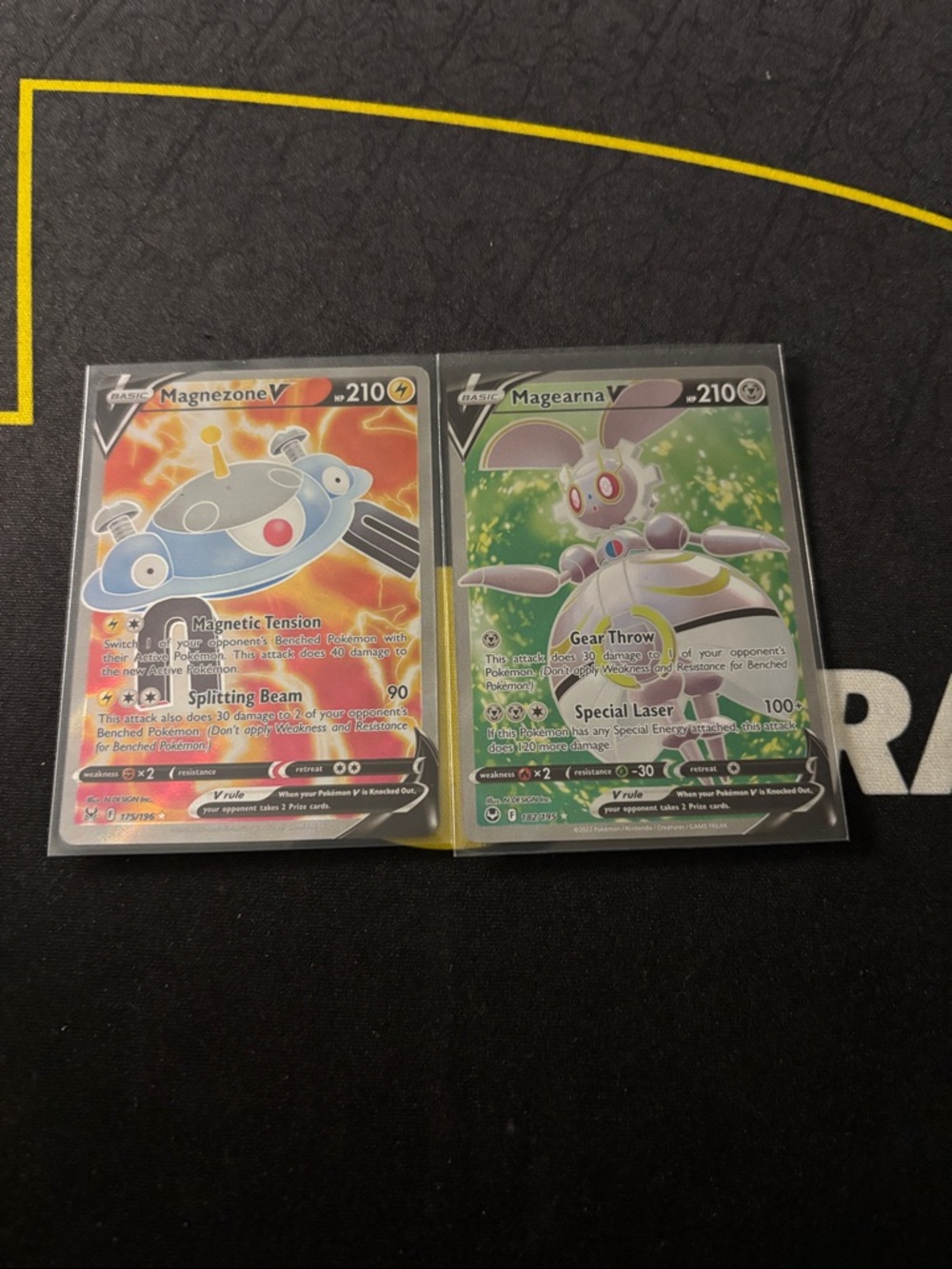 Pokemon Magnezone V & Magearna V Full Art - Red, Blue, Green Accents